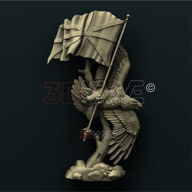 BRITISH EAGLE 3D STL 3DWave